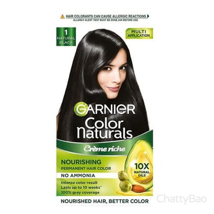 Garnier Color Naturals Hair Colour - 1 Natural Black 130 g
