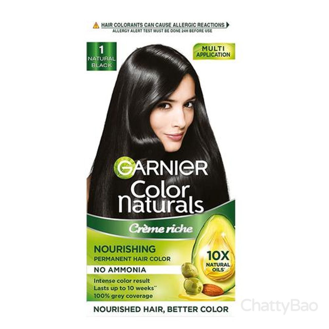 Garnier Color Naturals Hair Colour - 1 Natural Black 130 g