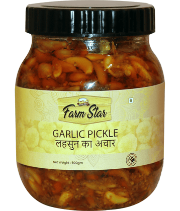 Farm Star Garlic spicy and salty Vegetable Pickle 500 g