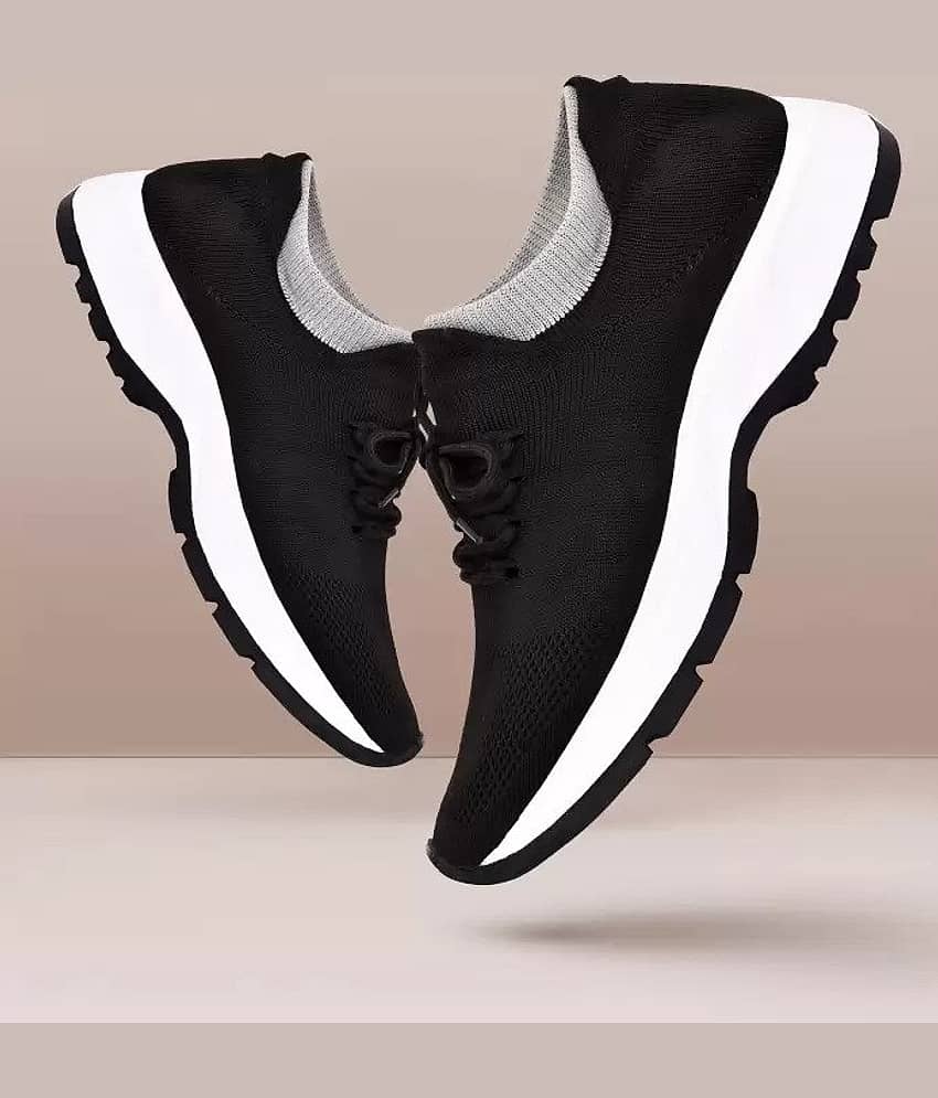 RYKO Socks Shoes Black Men's Sports Running Shoes