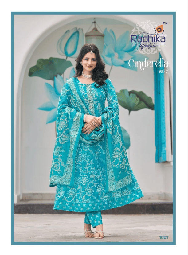 Radhika Lifestyle Heavy Cotton Anarkali Dresses