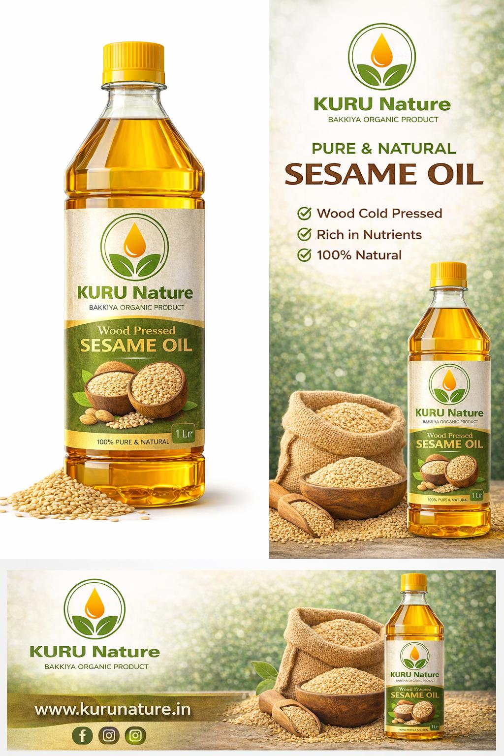 Cold-Pressed Sesame Oil