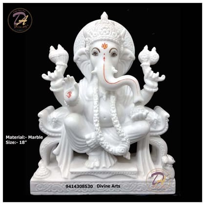 Marble Vinayaka Statue