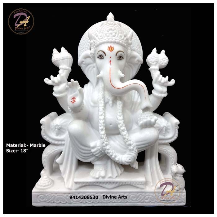 Marble Vinayaka Statue
