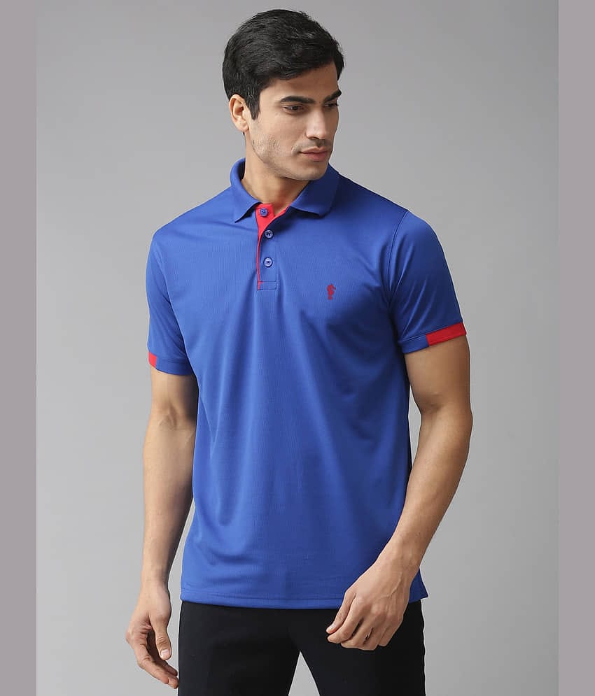 EPPE - Blue Polyester Regular Fit Men's Sports Polo T-Shirt ( Pack of 1 )