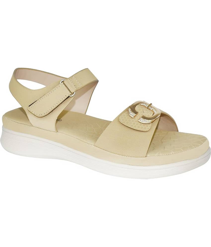 Ajanta - Beige Women's Flats