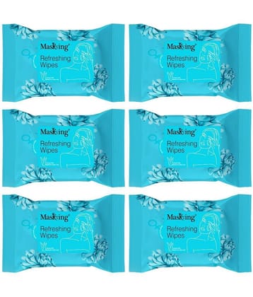 Masking Refreshing Wet Wipes ( 60 Pcs ) Pack of 6