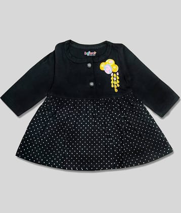 INFANT Pack of 1 Baby Girls Cotton Frock ( Black )