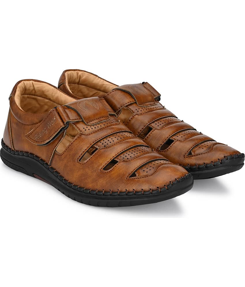 Rising Wolf - Black Men's Sandals