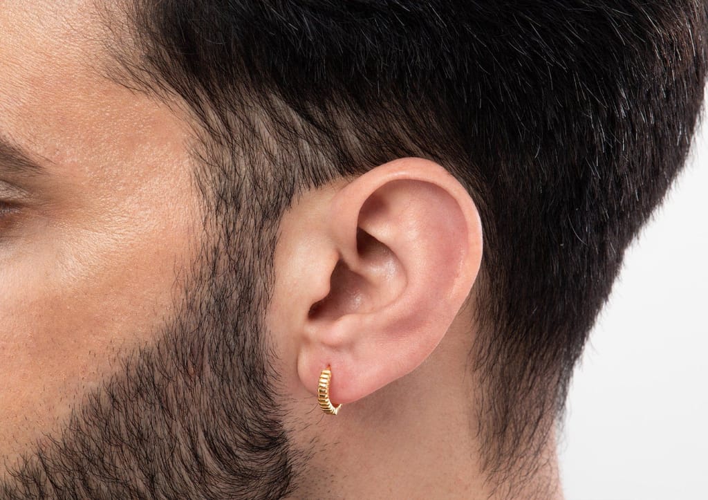 Cutting Edge Men's Hoop Earring (1 Pc Only)