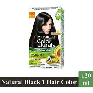 Garnier Naturals Cream Hair Color, Natural Black - Pack Of 1 (130ml)