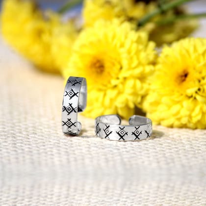 Kala 925 Sterling Silver Toe Rings for women