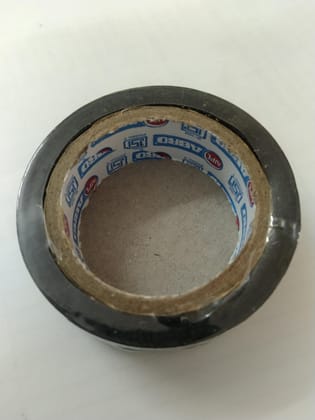 Black Adhesive Electrical Insulation Tape Roll, 3 Piece, 17 MM X 6 METER