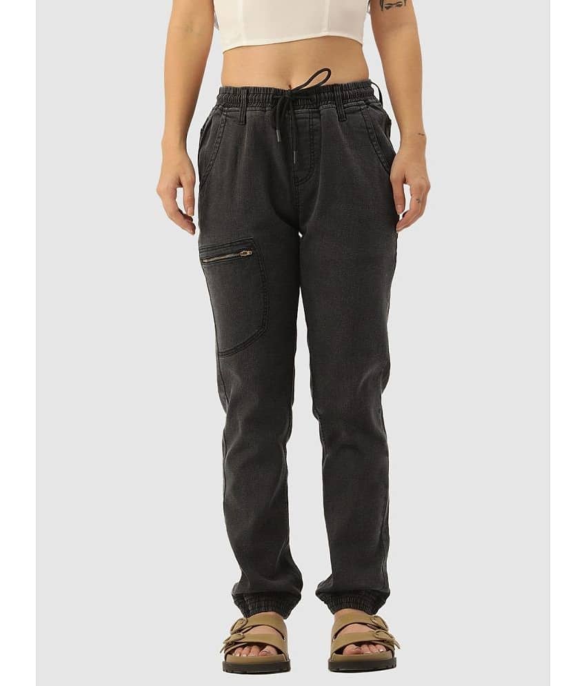 IVOC Women Black Stretchable Jogger
