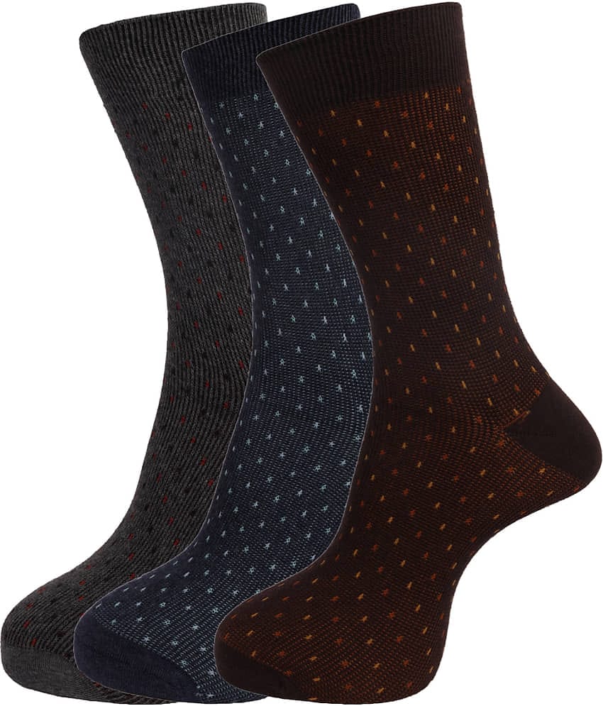 Dollar Socks Multi Casual Full Length Socks Pack of 3