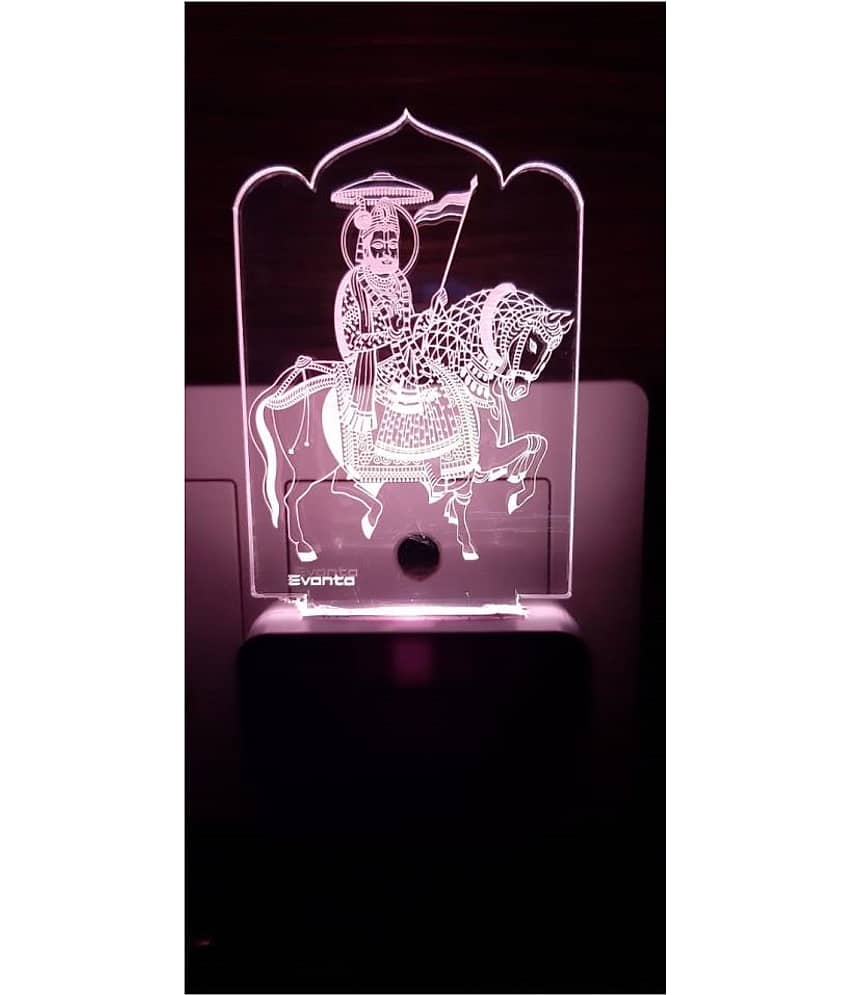 SUPER AJANTA E031 RAMDEVPIR Night Lamp Multi - Pack of 1