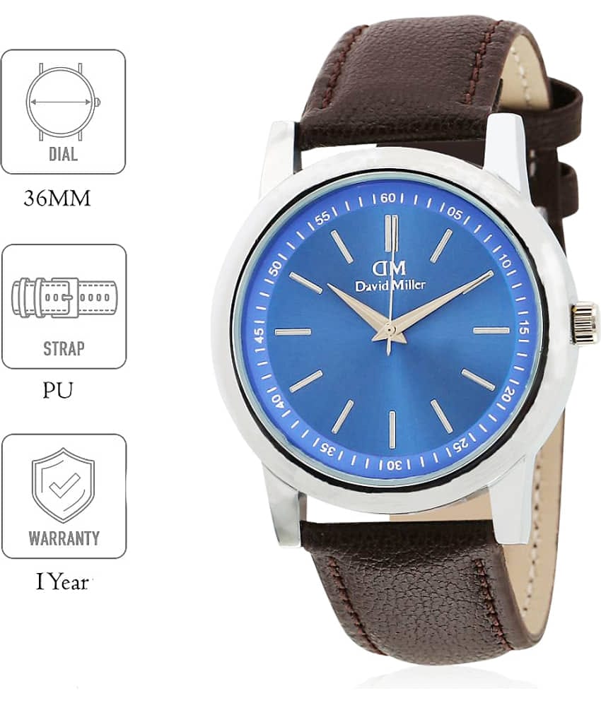 David Miller DMRCM231  PU Analog Men's Watch