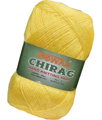 Represents Oswal Chirag  Kacha Pila 400 gms Wool Ball wool AA Art-AJDF
