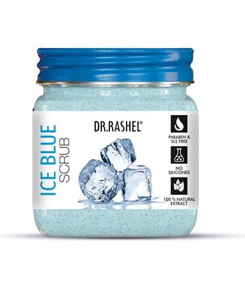 DR.RASHEL ICE BLUE FACE and BODY SCRUB For MEN and WOMEN(380 ml, Pack OF 1)