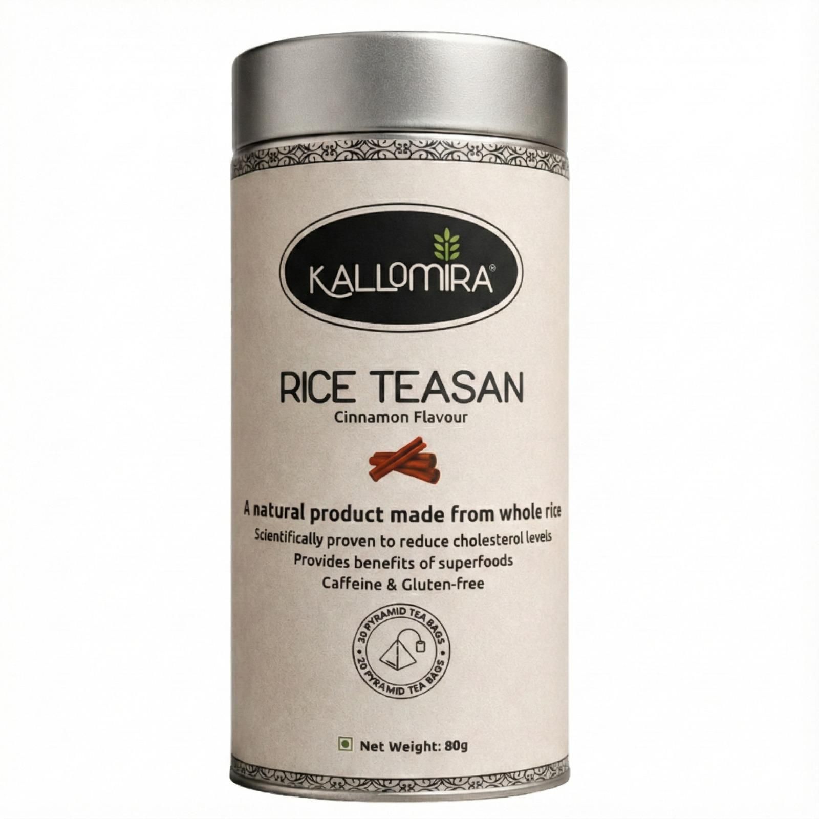 Kallomira Rice Teasan: Rice-based infusion Cinnamon flavour