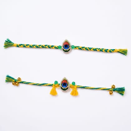 PREMIUM MOR PANKH BHAIYA BHABHI RAKHI SET PREMIUM MOR PANKH BHAIYA BHABHI RAKHI SET