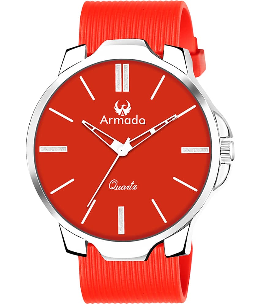 Armado Red Silicon Analog Men's Watch