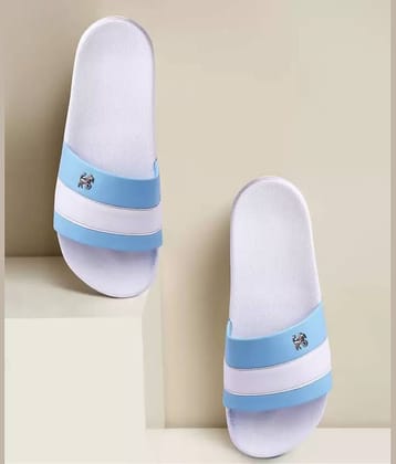 PERY PAO Blue Men's Slide Flip Flop