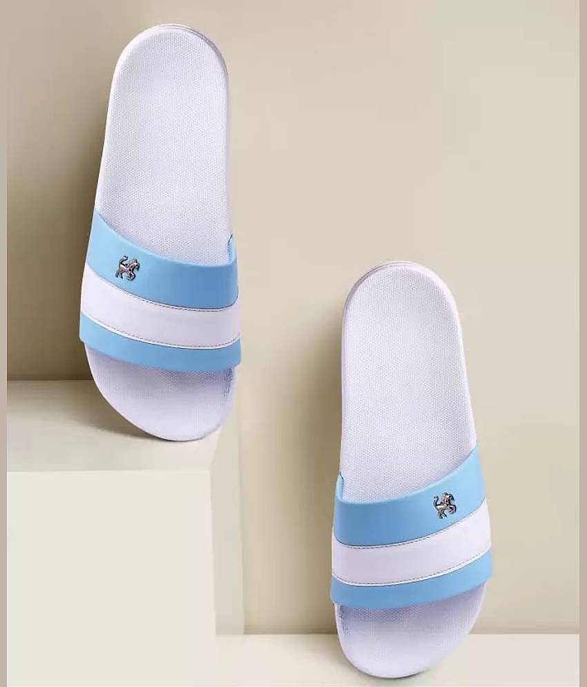 PERY PAO Blue Men's Slide Flip Flop