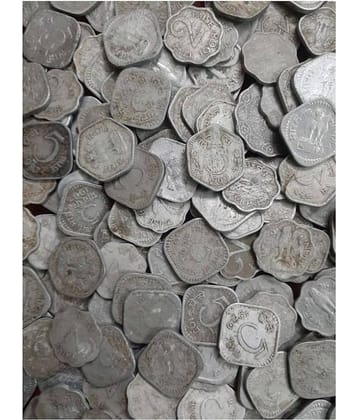Republic India 1, 2, 3, 5, 10, 20 Paise Alluminium 50 Coins Lot, See Description for Details
