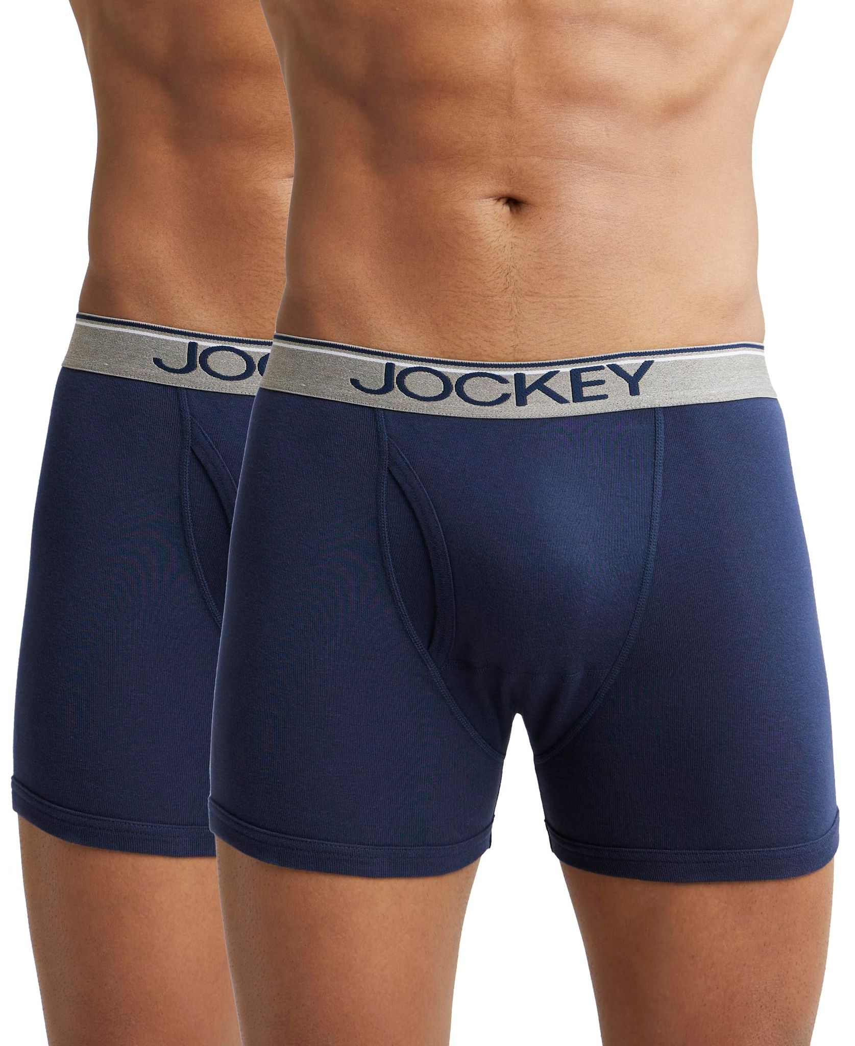 Jockey Men's Cotton Briefs (Pack of 2) (37752_Blue_2XL) Jockey Men's Cotton Briefs (Pack of 2) (37752_Blue_2XL) - Deep Navy / 2XL