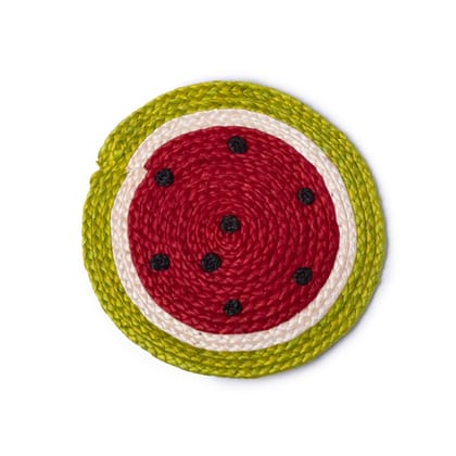 Sustainable Watermelon Jute Table Mat- M