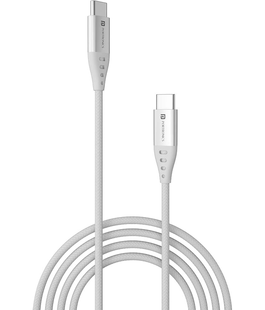 Portronics - Black 3A Type C Cable 1 Meter