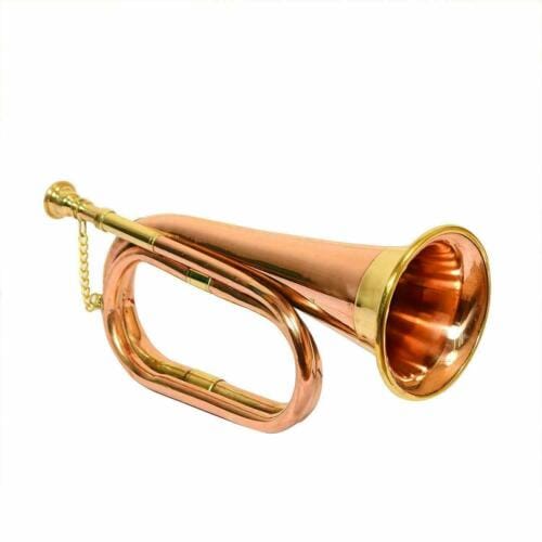 Bugle Copper/Brass Made Classy Gift Items Old School Orchestra Band bugle