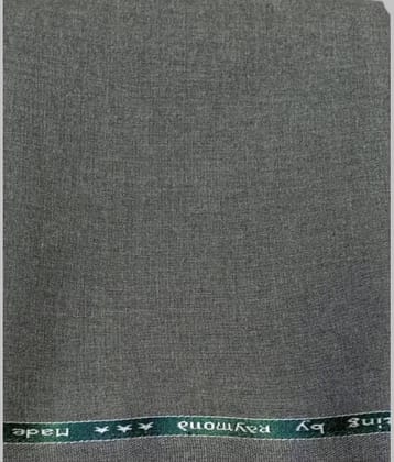 Raymond Grey Polyester Blend Men's Unstitched Pant Piece ( Pack of 1 )