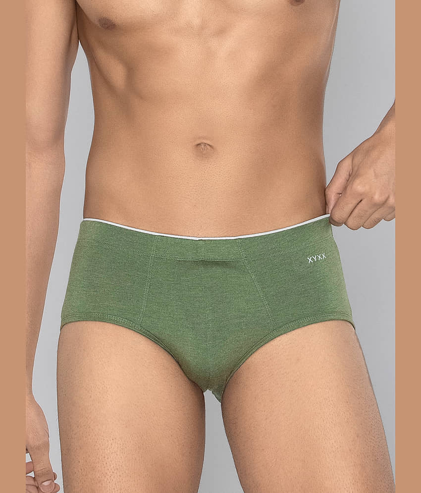 XYXX Pack of 1 Modal Briefs For Men's ( Green )