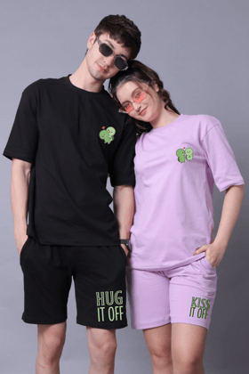 Hug It Off Printed Couple Co-Ord Sets (Pack of 2)