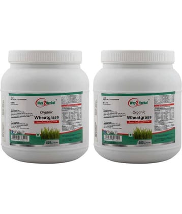 Way2Herbal Wheatgrass Powder 500 gm Pack of 2