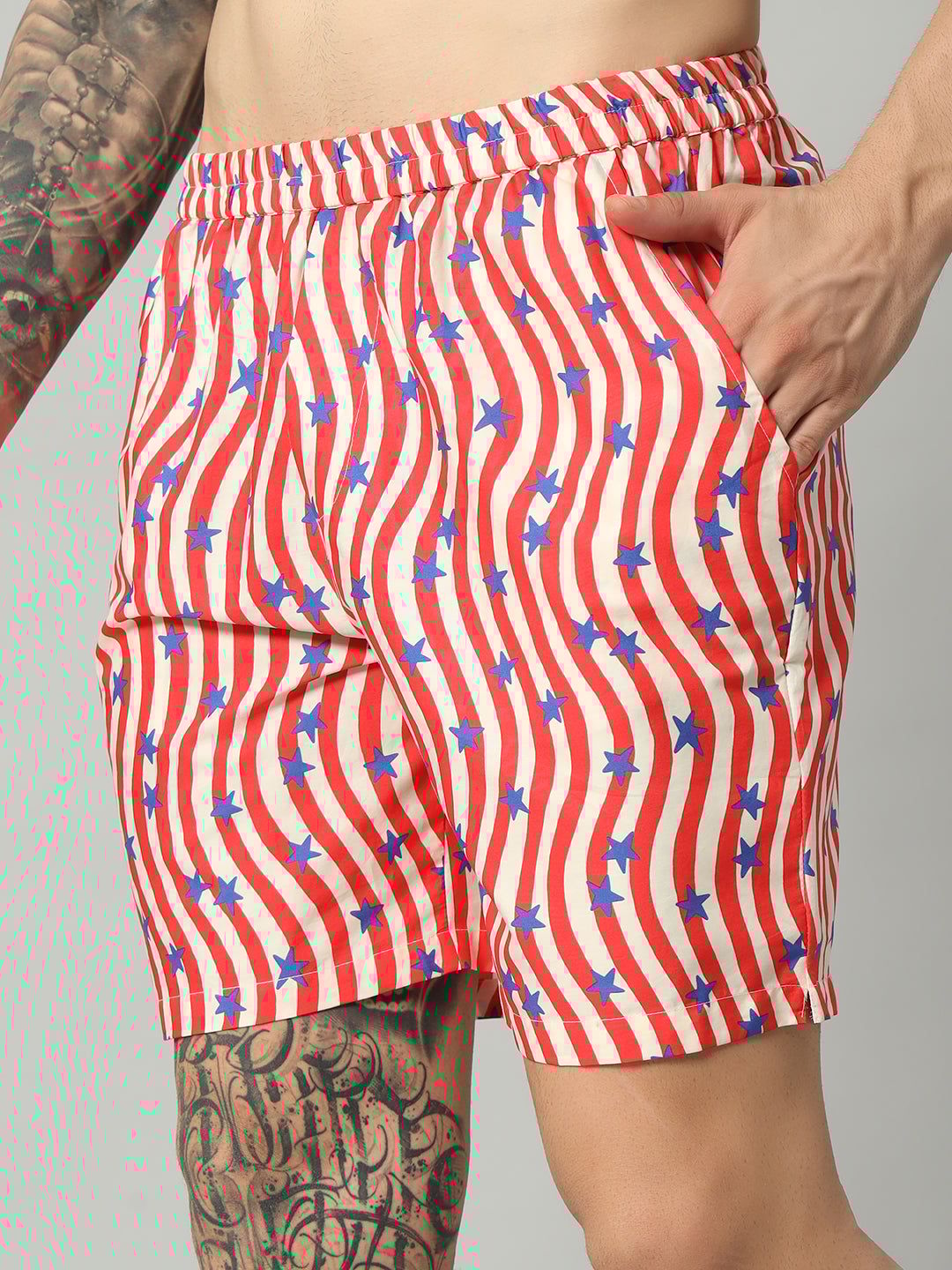 OWO THE LABEL Men's Viscose Silk Boxer Shorts – Premium Comfort with a Stylish Edge-S