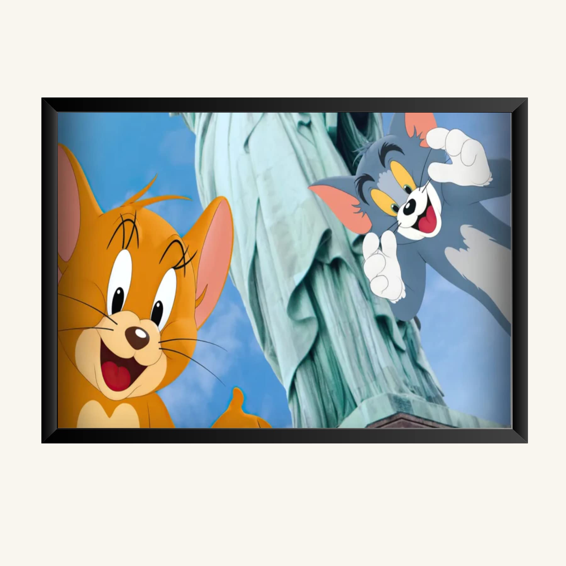 NOKKES Tom And Jerry Photo Frame Wall Poster 8X12 In Printed Poster Photo Paper 300Gsm Photo Frame For Wall Decoration _52