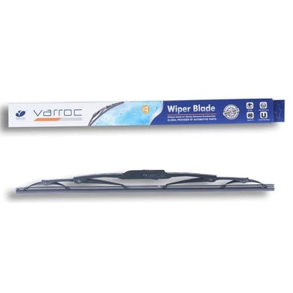 VARROC Wiper Blade 9 mm U Hook 432 mm 17 in | Smooth & Silent Cleaning | Works in All Weathers | Anti-Corrosion Frame | Size 17-Inch