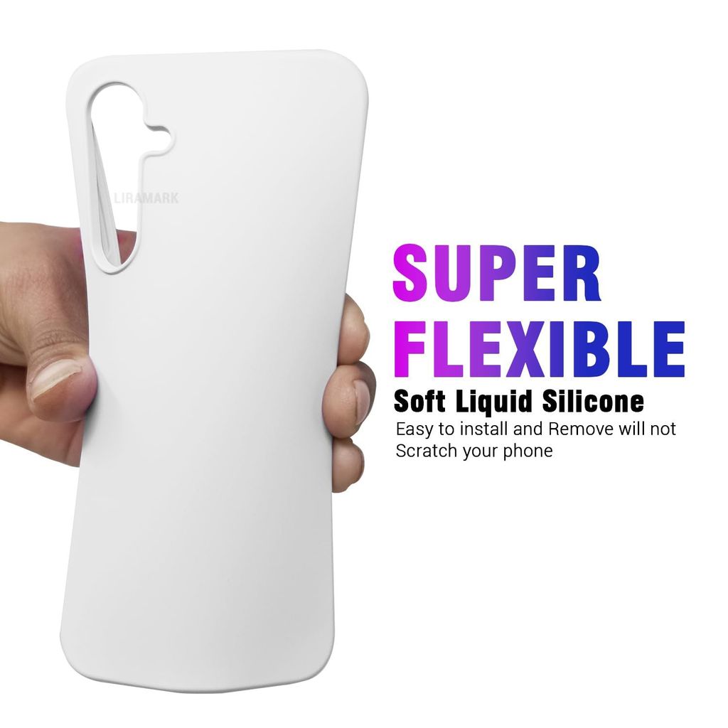 LIRAMARK Liquid Silicone Soft Back Cover Case for Samsung Galaxy S23 FE 5G