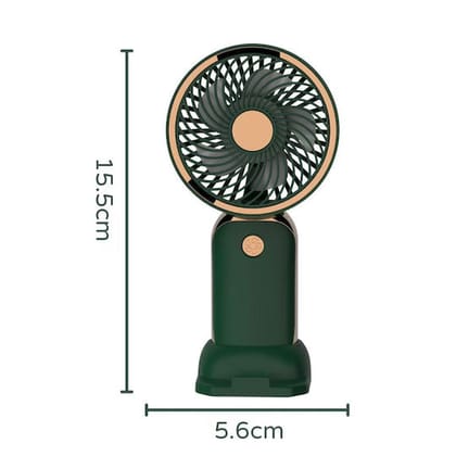 Mini Handheld Fan USB Fan-Yellow - Green