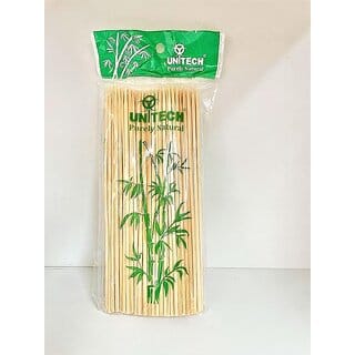(703 Pcs)3 Pack Well Pack Wooden 6 Inch Long Bamboo Skewers  Barbeque Grill Stick for Oven Microwave and Pan