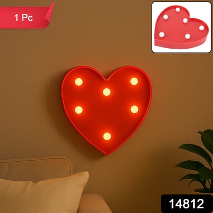 Heart Shape LED Decorative Night Light (1 Pc)