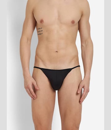 La Intimo Pack of 1 Polyester Briefs For Men's ( Black )