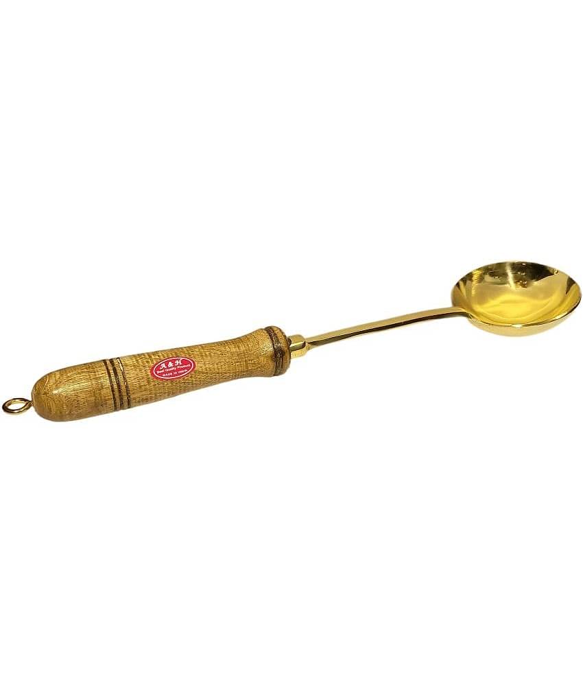 A & H ENTERPRISES - Brass Brass Serving Spoon ( Pack of 1 )