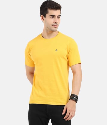 Ardeur Pack of 1 Cotton Regular Fit Men's T-Shirt ( Yellow )