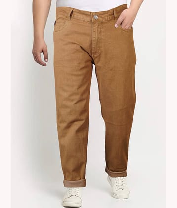 JB JUST BLACK Regular Fit Cuffed Hem Men's Jeans - Brown ( Pack of 1 )