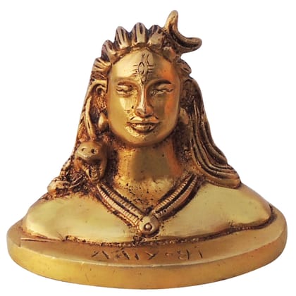 Brass Adiyogi Premium Showpiece | Meditation Decor, Height : 3 Inch (BSMAS1400 D)