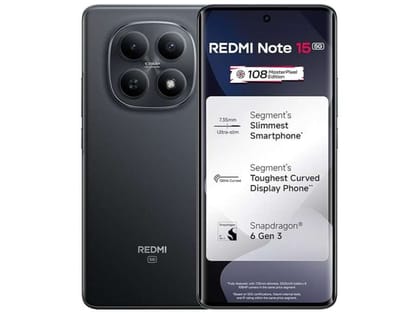 Redmi Note 15 5G Smartphone 8GB RAM, 128GB Storage - Black